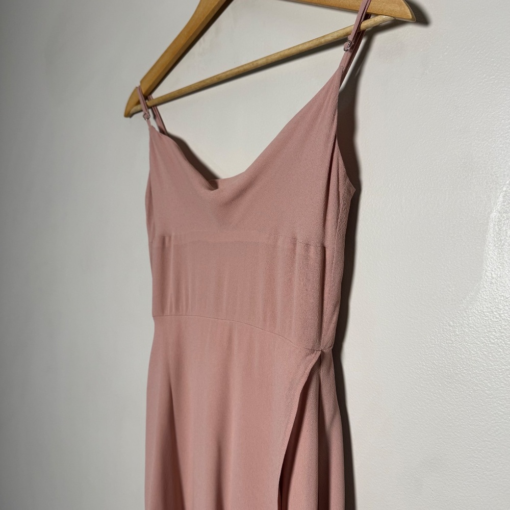 Reformation Blush Petal Pink Gala Midi Dress Sz 2 - Picture 7 of 15